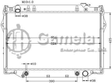 6112257AN - Radiator for TOYOTA LANDCRUISER '96-98 HDJ81 AT