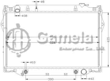 6112261N - Radiator for TOYOTA LANDCRUISER '93-98 4.5L V8 AT