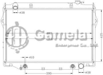 6112265AN - Radiator for TOYOTA LANDCRUISER '95-98 HDJ81V AT OEM: 16400-17031