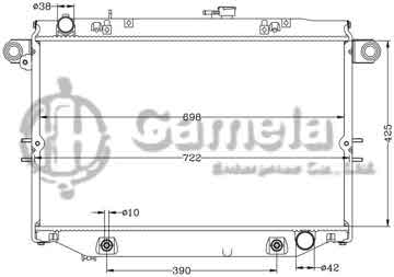 6112267AN - Radiator for TOYOTA LANDCRUISER '01 HDJ101K AT