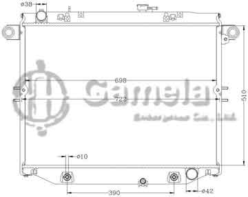 6112271N - Radiator for TOYOTA LANDCRUISER '01 FJ100/UZJ100 AT