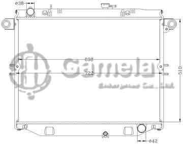 6112272N - Radiator for TOYOTA LANDCRUISER '01 FJ100/UZJ100 MT