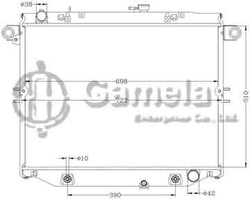 6112275N - Radiator for TOYOTA LANDCRUISER '98-02 HDJ101 AT