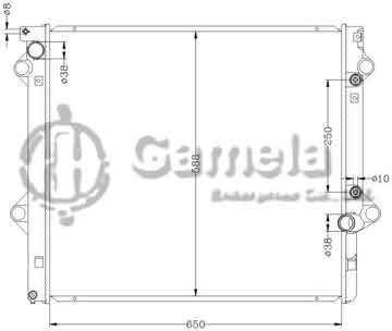 6112283AN - Radiator for TOYOTA KZJ120 1KZT AT OEM: 16400-67310