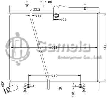 6112287AN - Radiator for TOYOTA HIACE TRH200/214/219 '04 AT OEM: 16400-75480