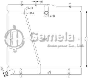 6112288AN - Radiator for TOYOTA HIACE TRH200/214/219 '04 MT OEM: 16400-75470