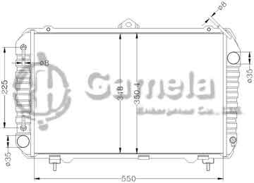 6112299AN - Radiator for TOYOTA TOWNACE LIFEACE YR21 AT OEM: 16400-73111