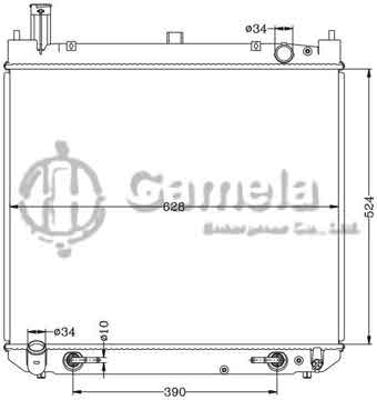 6112305AN - Radiator for TOYOTA HIACE TOURING RCH4# '95-01 AT OEM: 16400-75221