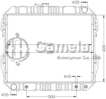 6112311AN - Radiator for TOYOTA HILUX YN5#/6#/10# '84-98 AT OEM: 16400-35150/35360