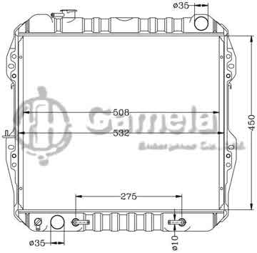 6112327AN - Radiator for TOYOTA VZN10#/11#/13# '88-95 AT OEM: 16400-65041