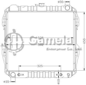 6112331AN - Radiator for TOYOTA LN65/RN8#/RN13# '88-99 AT OEM: 16400- DPI: 1430