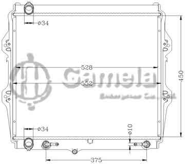 6112337AN - Radiator for TOYOTA HILUX PICKUP AT