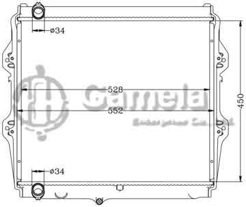 6112338AN - Radiator for TOYOTA HILUX PICKUP MT