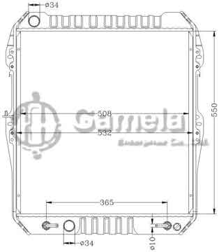 6112353AN - Radiator for TOYOTA HILUX KB- LN165 '97-99 AT