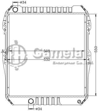 6112354AN - Radiator for TOYOTA HILUX KB- LN165 '97-99 MT