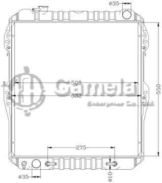 6112355AN - Radiator for TOYOTA HILUX KB- LN165R AT