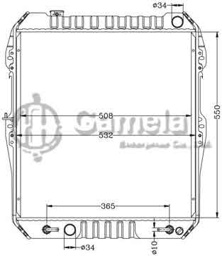 6112357AN - Radiator for TOYOTA HILUX KZN165R AT