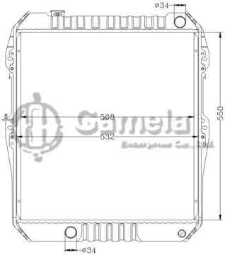 6112358AN - Radiator for TOYOTA HILUX KZN165R MT