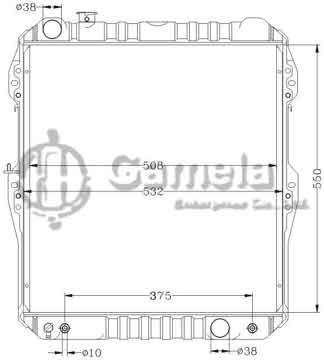 6112359AN - Radiator for TOYOTA HILUX PICKUP LN167 AT