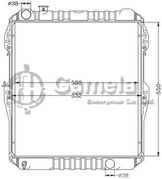 6112360AN - Radiator for TOYOTA HILUX PICKUP LN167 MT