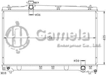 6112374AN - Radiator for TOYOTA ACM21/ACM26 '01-04 MT OEM: 16400-28290