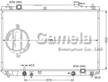 6112377RN - Radiator for TOYOTA LEXUS RX300 '97-00 AT