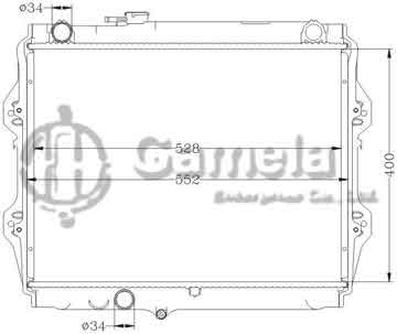 6112388N - Radiator for TOYOTA HILUX(DIESEL) MT