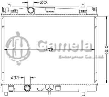 6112396N - Radiator for TOYOTA VITZ '05 MT