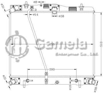 6112399N - Radiator for TOYOTA HIACE '08- AT