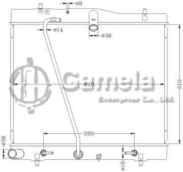 6112409N - Radiator for TOYOTA HIACE TRH200/214/219 '04 AT OEM: 16400-75480