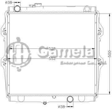 6112424N - Radiator for TOYOTA HILUX(4×4) ' 02- MT