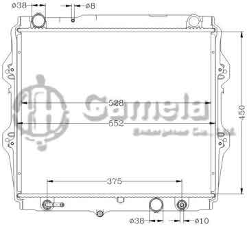 6112445N - Radiator for TOYOTA HILUX '02 TIGER 2WD/D4D AT