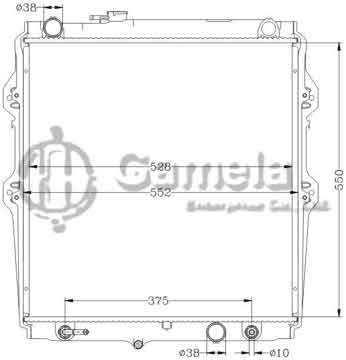 6112449N - Radiator for TOYOTA HILUX PICKUP AT