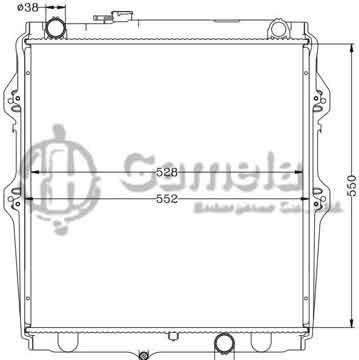 6112450N - Radiator for TOYOTA HILUX PICKUP MT