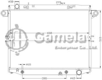 6112455N - Radiator for TOYOTA LANDCRUISER '98-02 UZJ100W AT OEM: 16400-50210/50212 DPI: 2282