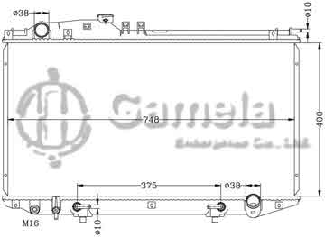 6112465N - Radiator for TOYOTA LEXUS '02- LS430 AT