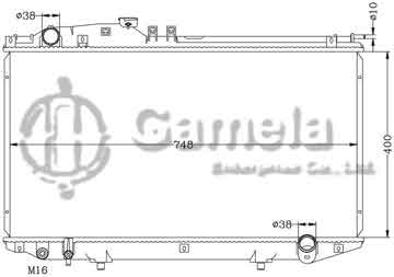 6112466N - Radiator for TOYOTA LEXUS '02- LS430 MT