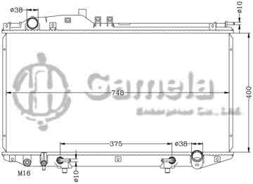 6112467N - Radiator for TOYOTA LEXUS '99- LS430 AT