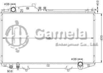 6112468N - Radiator for TOYOTA LEXUS '99- LS430 MT