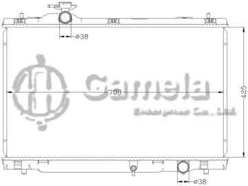 6112478N - Radiator for TOYOTA CROWN '06 UZS187 MT