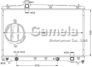 6112483N - Radiator for TOYOTA ACM21/ACM26 '01-04 AT