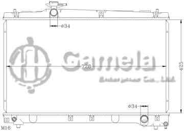 6112484N - Radiator for TOYOTA ACM21/ACM26 '01-04 MT OEM: 16400-28290