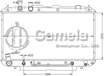 6112485N - Radiator for TOYOTA RAV4 '03 ACA21 AT