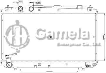 6112486N - Radiator for TOYOTA RAV4 '03 ACA21 MT