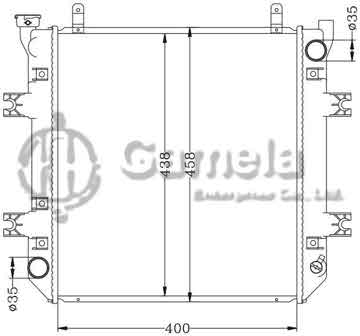 6112496N - Radiator for TOYOTA FORKLIFT MT