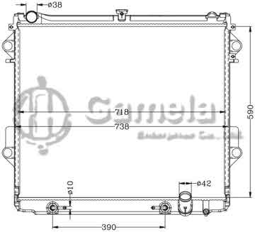 6112499N - Radiator for TOYOTA LANDCRUISER '09 UZJ200 AT OEM: 16400-50381