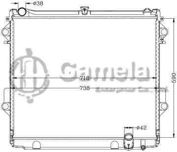 6112500N - Radiator for TOYOTA LANDCRUISER '09 LZJ200 MT
