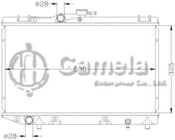 6112501N - Radiator for TOYOTA STARLET '89-96 MT OEM: 16400-11350/11750