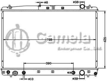 6112507N - Radiator for TOYOTA PREVIA/ESTIMA '99-03 AT TOYOTA AVENSIS VERSO '01- AT