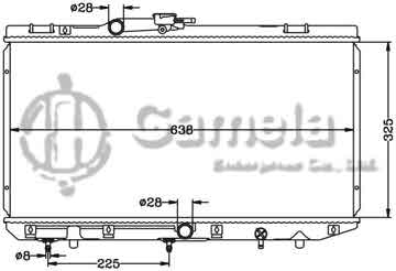 6112509N - Radiator for TOYOTA AT OEM: 16400-